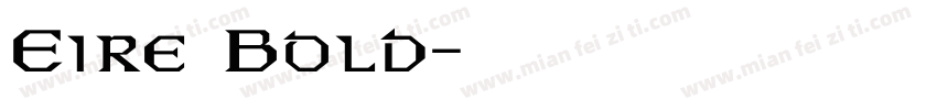 Eire Bold字体转换